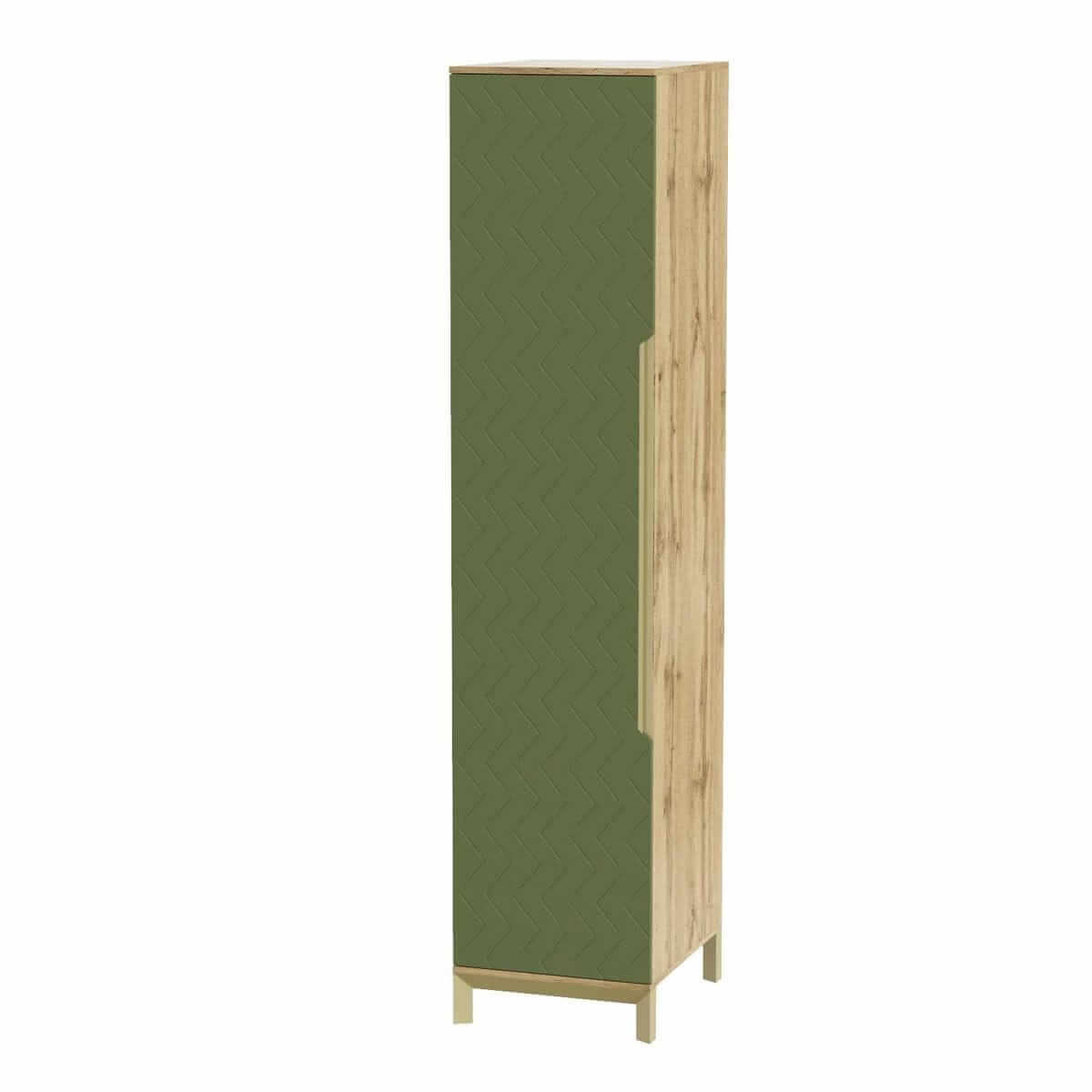 Шкаф пенал в спальню Swan 1 50x230x60 см - Балі зелений - купить онлайн