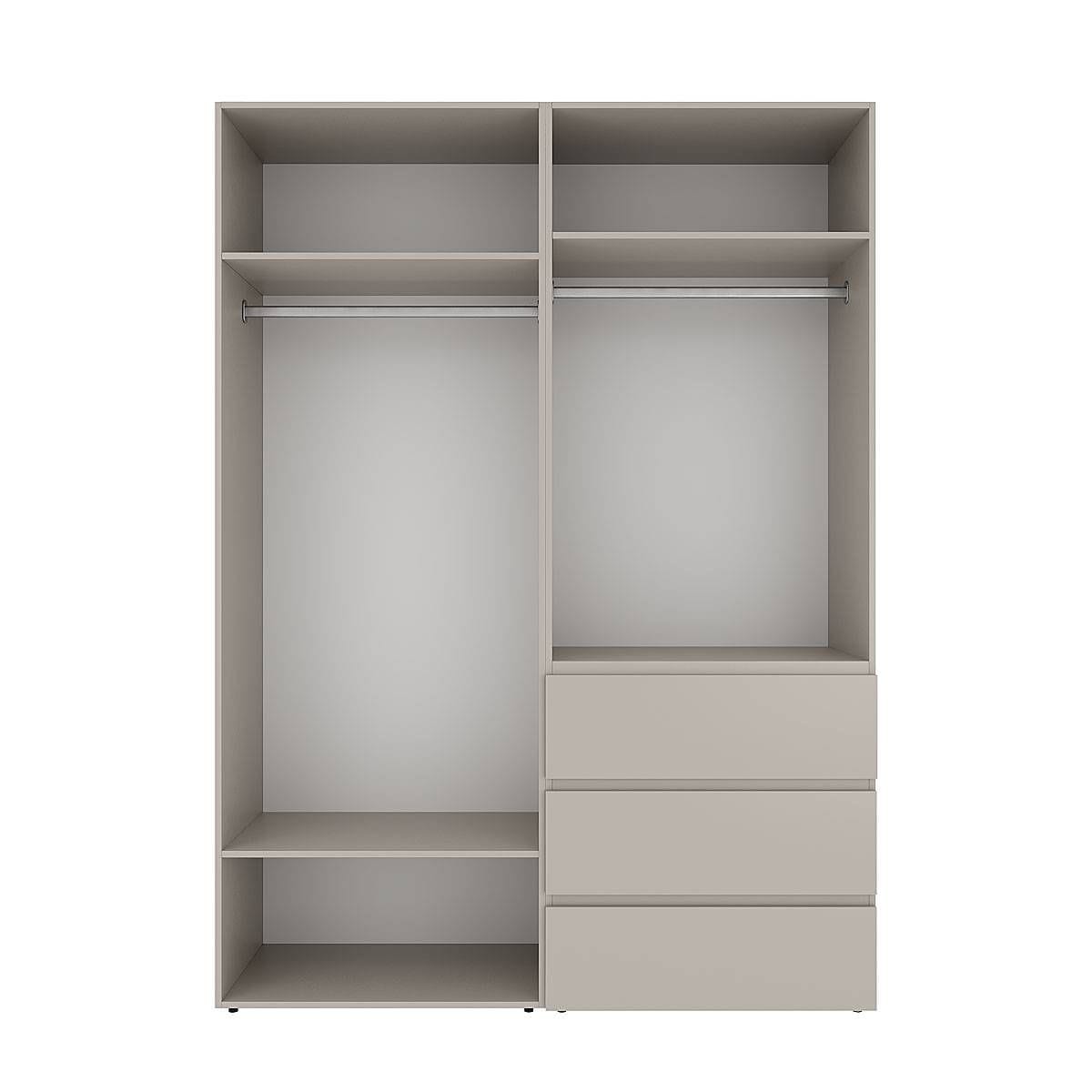 Шкаф распашной 4-дверный с антресолями Light №5 160х260x50 см – Кашемир