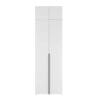 Купить шкаф распашной двухдверный с антресолью Light №1 80x250x50 см – Белый бриллиант по 8850 грн Шкаф распашной двухдверный с антресолью Light №1 80x250x50 см – Белый бриллиант