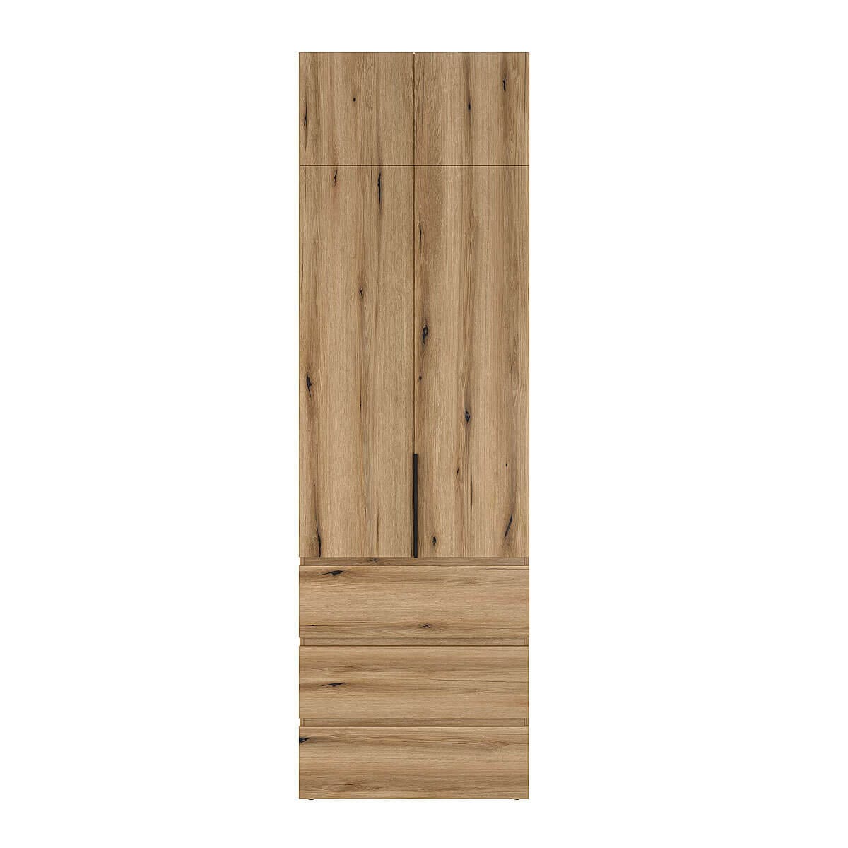 Купить двухдверный шкаф с ящиками и антресолью Light №2 80x250x50 см – Дуб Эвок по 10182 грн Двухдверный шкаф с ящиками и антресолью Light №2 80x250x50 см – Дуб Эвок
