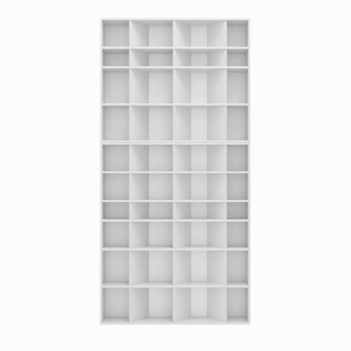 Стелаж для книг та декору на 40 комірок Light 120x246x16 см - Білий діамант - купити онлайн Стелаж для книг та декору на 40 комірок Light 120x246x16 см - Білий діамант - купити онлайн