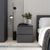 Комплект мебели для спальни Light: кровать 160х200 и 2 тумбы - Графит - купить онлайн
