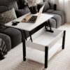 Журнальный стол трансформер Desk 2.0 94x45(68)x54 см - Белый бриллиант - купить онлайн Журнальный стол трансформер Desk 2.0 94x45(68)x54 см - Белый бриллиант - купить онлайн